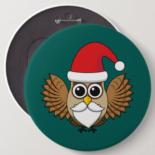 Macaron Rond 15,2 Cm Santa Claus Owl
