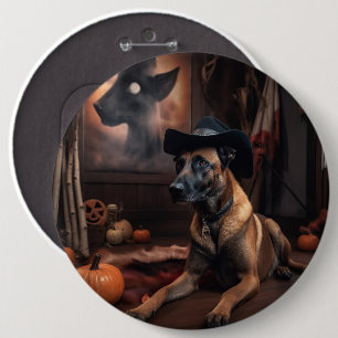 Macaron Rond 15,2 Cm Scandale d'Halloween Citrouille