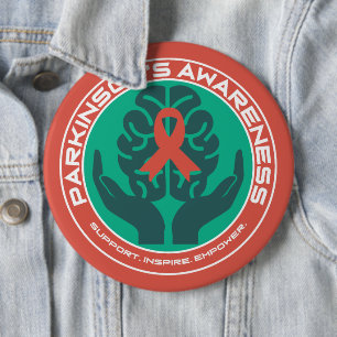Macaron Rond 15,2 Cm Sensibilisation à la maladie de Parkinson