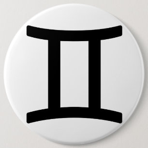 Macaron Rond 15,2 Cm Signe zodiacal Gémeaux