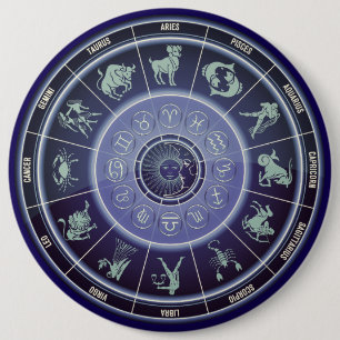 Macaron Rond 15,2 Cm Signes du zodiaque