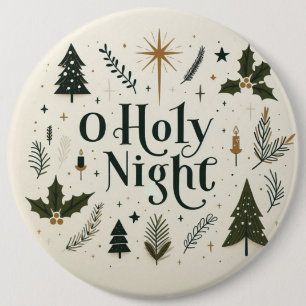 Macaron Rond 15,2 Cm Simple Noël O Holy Night
