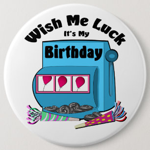 Macaron Rond 15,2 Cm Slot Machine Casino Anniversaire