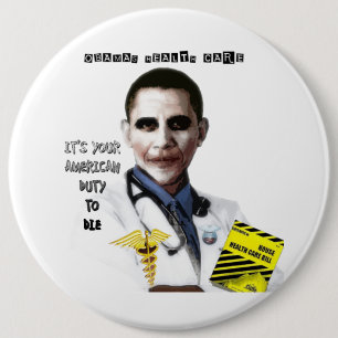 MACARON ROND 15,2 CM SOINS DE SANTÉ D'OBAMA