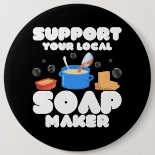 Macaron Rond 15,2 Cm Soutenez votre fabricant local de savon Soapmaker