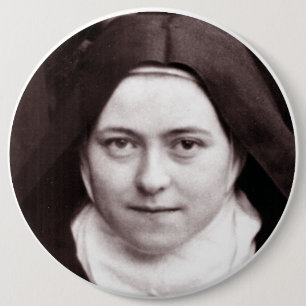 MACARON ROND 15,2 CM ST THERESE DE LISIEUX, LA PETITE FLEUR,