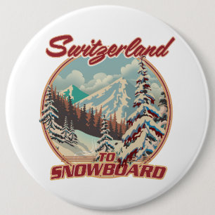 Macaron Rond 15,2 Cm Suisse pour faire du snowboard