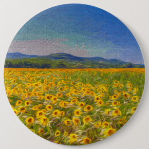 Macaron Rond 15,2 Cm Sunflower Dreams Art