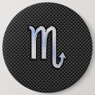 Macaron Rond 15,2 Cm Symbole zodiaque Scorpio sur l'impression de fibre