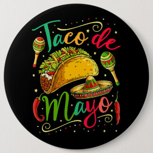 Macaron Rond 15,2 Cm Taco De Mayo Cinco De Mayo Hommes Femmes Cuisine M