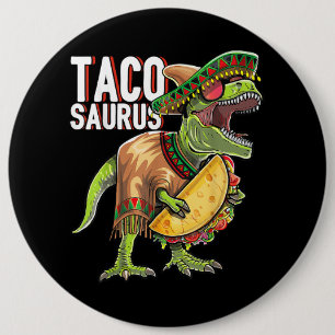 Macaron Rond 15,2 Cm Tacosaurus Cinco De Mayo Dinosaur Taco Party Cadea