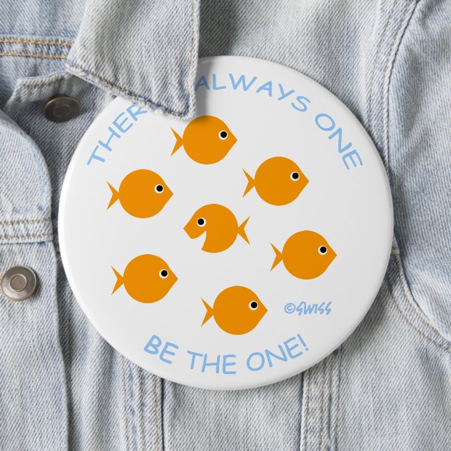 Macaron Rond 15,2 Cm Teacher Motivation Button 6 Inch Diameter (En situation)