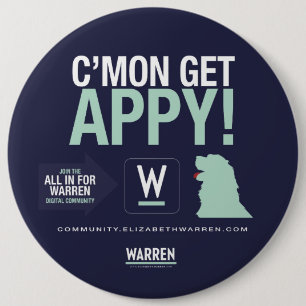 Macaron Rond 15,2 Cm Terriers 2020 - Bailey - C'Mon obtenez APPY !