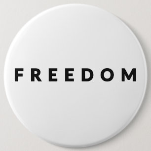 Macaron Rond 15,2 Cm Texte de liberté