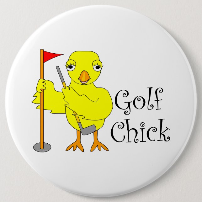 Macaron Rond 15,2 Cm Texte de sélection de golf (Devant)