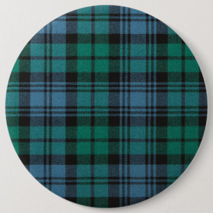 Macaron Rond 15,2 Cm tissu motif tartan Campbell Button