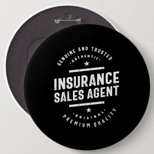 Macaron Rond 15,2 Cm Titre du travail de l'agent de vente d'assurance