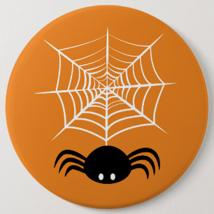 Macaron Rond 15,2 Cm Toile d'araignée Halloween