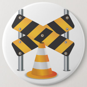 Macaron Rond 15,2 Cm Travaux routiers