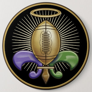 Macaron Rond 15,2 Cm Trophée saint de NOLA (p)