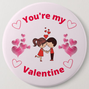 Macaron Rond 15,2 Cm Tu es ma Saint Valentin