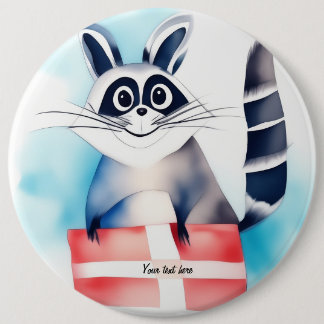 Macaron Rond 15,2 Cm Un joli cadeau d'anniversaire au raton laveur