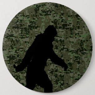 Macaron Rond 15,2 Cm Un squatchin pour le camouflage numérique d'Olive