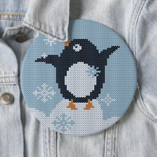 Macaron Rond 15,2 Cm Vacances d'hiver