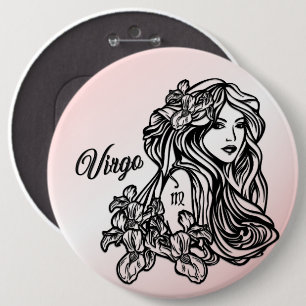 Macaron Rond 15,2 Cm Vierge du zodiaque Vierge