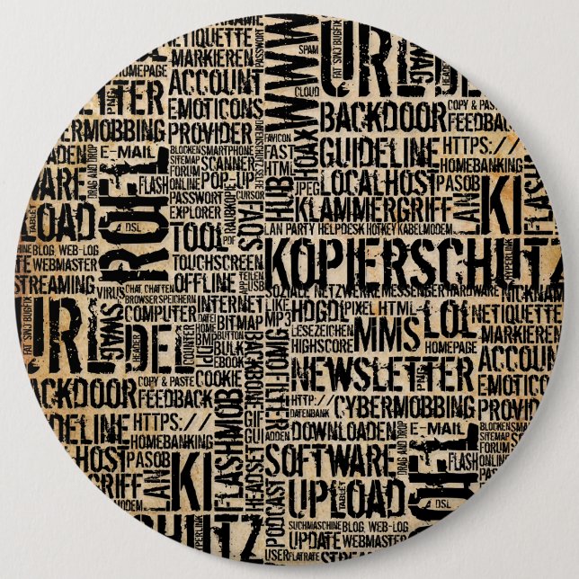 Macaron Rond 15,2 Cm vintage (Devant)