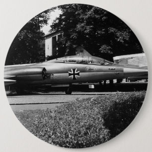 Macaron Rond 15,2 Cm Vintage Allemagne Munich Deutsch Museum starfighte