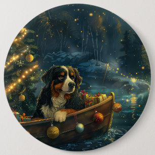 Macaron Rond 15,2 Cm Voyage festif de Noël de la Montagne bernoise