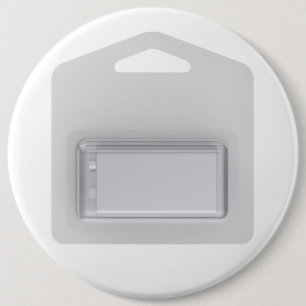 Macaron Rond 15,2 Cm Vue avant de la batterie 9V dans un blister