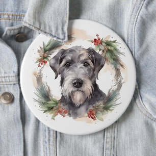 Macaron Rond 15,2 Cm Wolfhound Festive Wreath