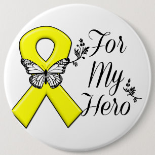 Macaron Rond 15,2 Cm Yellow Ribbon For My Hero
