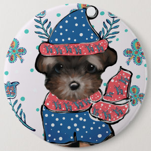 Macaron Rond 15,2 Cm Yorkie Poo