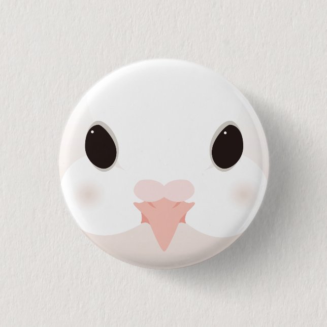 Macaron Rond 2,50 Cm クジャクバト-Fantail pigeon (Devant)