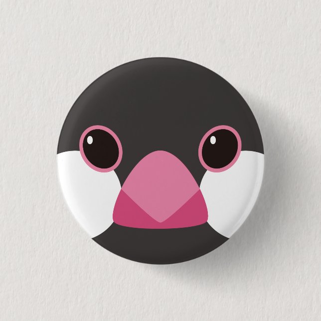 Macaron Rond 2,50 Cm 桜文鳥-Java sparrow(black) (Devant)