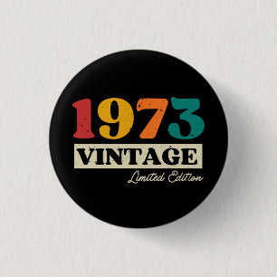 Macaron Rond 2,50 Cm 1973 Vintage Limited Edition 51e anniversaire