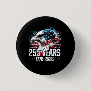 Macaron Rond 2,50 Cm 250e anniversaire États-Unis Anniversaire Manches