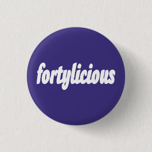 Macaron Rond 2,50 Cm 40e cadeau d'anniversaire Fortylicious