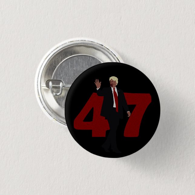 MACARON ROND 2,50 CM 47 TRUMP 2024 (Devant & derrière)