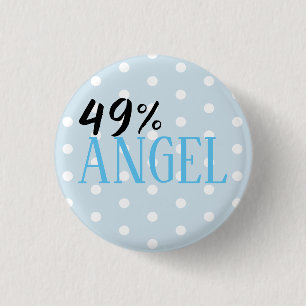 Macaron Rond 2,50 Cm 49% Angel - personnalisable