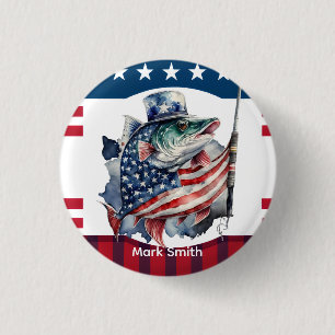 Macaron Rond 2,50 Cm 4 juillet Fête de l'Indépendance pour les amateurs