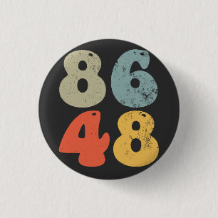Macaron Rond 2,50 Cm 86 47 Anti Trump 8648 Élection rétro Vintage 2028
