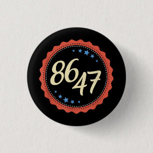 Macaron Rond 2,50 Cm 86 47 Anti Trump drôle