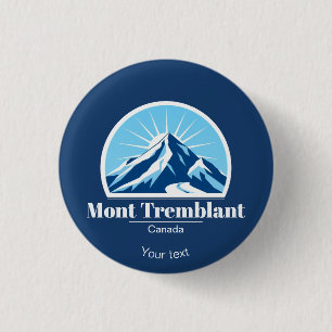 Macaron Rond 2,50 Cm Accessoire de cadeau souvenir Mont Tremblant Canad