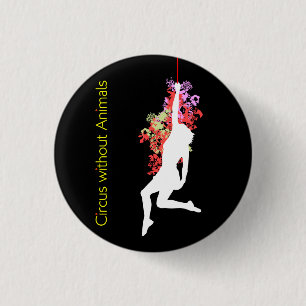 Macaron Rond 2,50 Cm Acrobate de cirque moderne