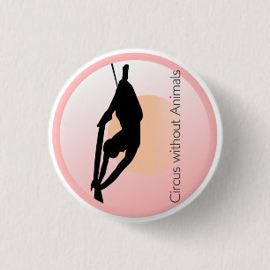 Macaron Rond 2,50 Cm Acrobate de cirque moderne