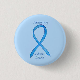 Macaron Rond 2,50 Cm Addison's Disease Awareness Custom Ribbon Art Pin
